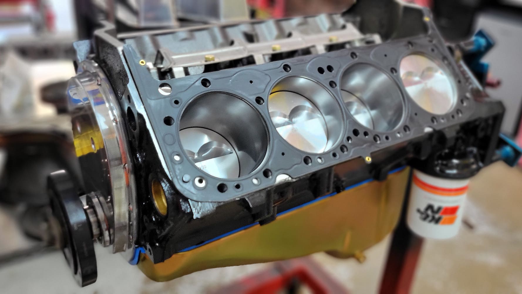 003 sbc forged pistons arp studs mls head gaskets