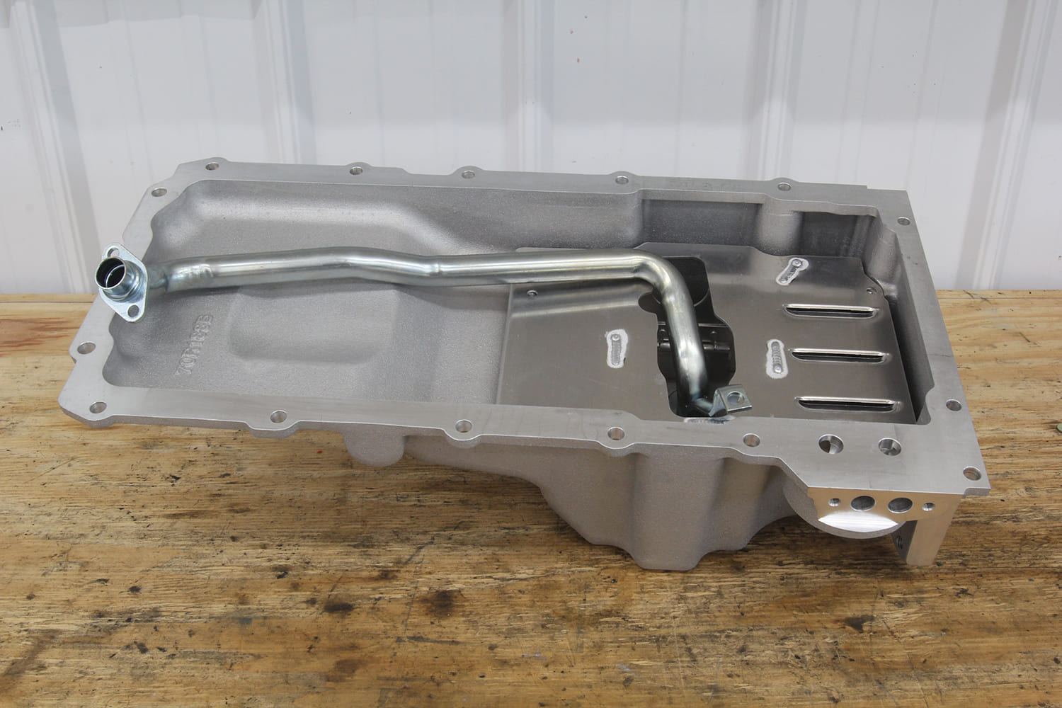 004 holley 302 3 ls oil pan with pickup tube