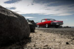 005 1966 Chevy Nova in deep stance with staggered wheels and subtle rear quarter flare