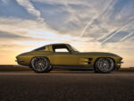 006 1963 Corvette sunset side shot modern wheels sculpted fenders