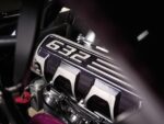 009 969 Chevy Nova 632ci heads feature black powder coat with machined ribbing
