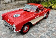 01 1957 fuelie corvette front view