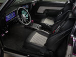 011 1969 Chevy Nova custom cockpit features leather buckets digital dash and billet accents
