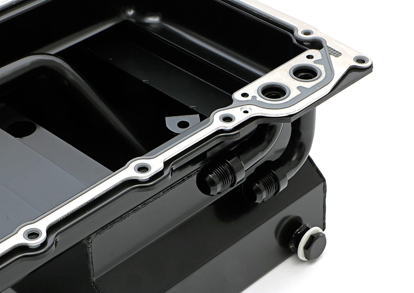 012 fabricated ls oil pan with an fittings and drain plug