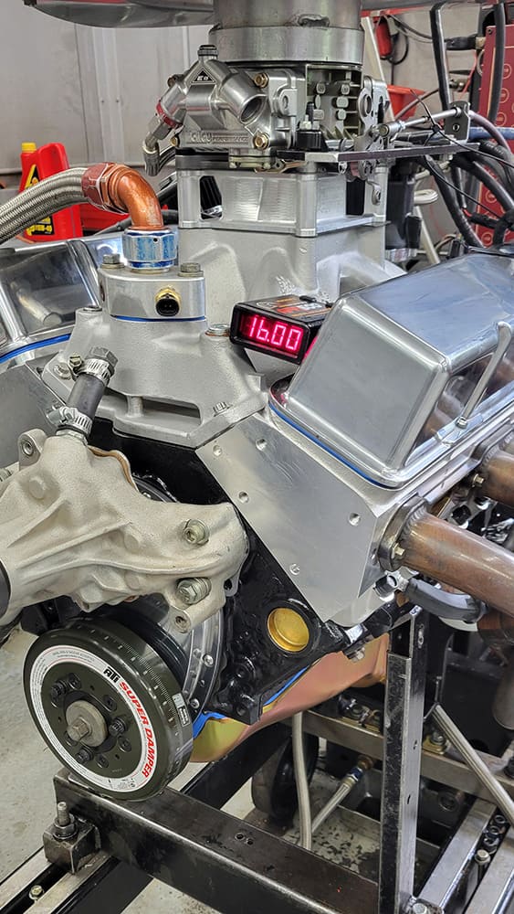 012 sbc dyno holley carburetor super damper vacuum gauge