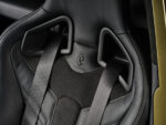 016 1963 Corvette leather sport seat flame logo embroidered harness ready bolstering