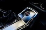 016 1966 Chevy Nova SS console badge accents chrome trim around the shifter