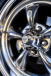 018 1966 Chevy Nova rides on polished American Racing Torq Thrust wheels