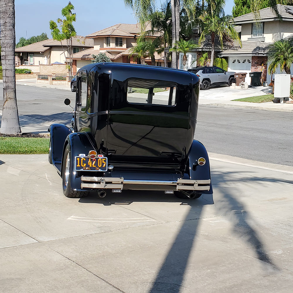 02 leblanc 1931 ford tudor rearview