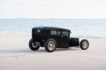 06 1929 Ford Tudor rear three quarter view with smooth tail panel and California black plates