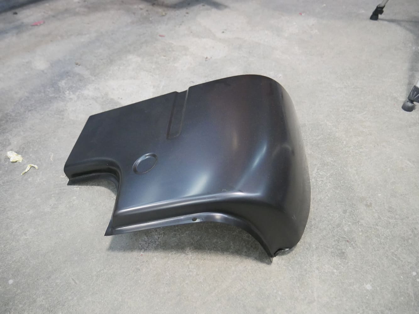 06 1956 Ford F 100 rear cab section prepped with bare metal exposed for welding