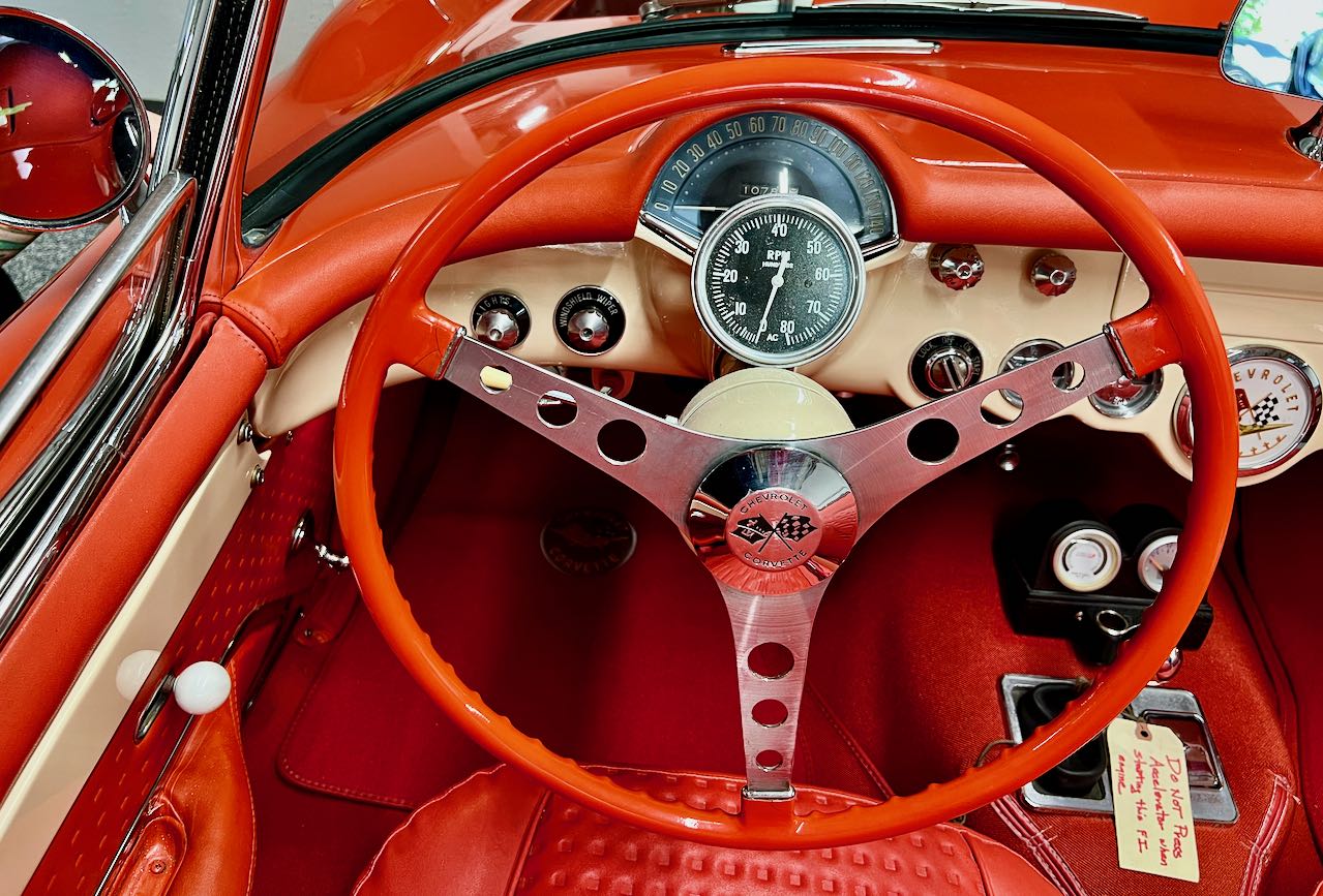 06 1957 fuelie corvette steering wheel