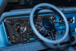 08 1970 Chevy C10 blue leather dash billet column vintage gauges
