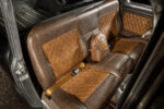 11 1956 Ford F 100 bench seat in brown diamond stitched leather with matching backpack and seatbelts