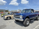 12 1970 Chevrolet K10 4x4 in deep blue with cab lights and period correct steel wheels