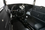 13 1929 Ford Tudor interior with gloss black dash billet pedals and Lokar shifter
