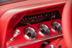 14 1962 Chevy Impala gauge cluster with red accented dials and carbon look speedometer