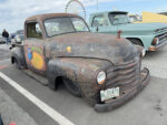 15 1952 Chevrolet 3100 patina rat rod with custom graphics and Mexican license plate