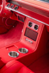 15 1962 Chevy Impala custom center console with touchscreen billet HVAC and cupholders