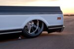 18 1969 Chevy C10 rear quarter chrome lip tucked wheel