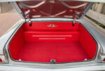 19 1962 Chevy Impala fully upholstered red trunk with vintage crossed flags emblem
