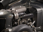 20 1936 Ford highboy blown V8 with vintage style intake twin carb setup and show quality detailing