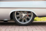 21 1962 Chevy Impala rear Foose wheel with Wilwood disc brake and tucked dual exhaust tip