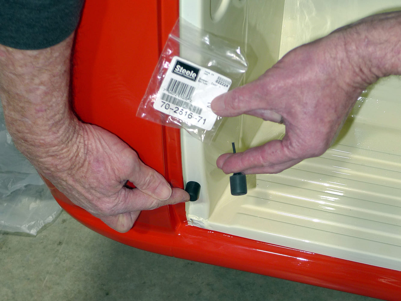 21 Chevy truck Steele Rubber 70 2516 71 door bumpers installation demo