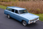 001 1966 Nova wagon light blue American Racing wheels clean classic stance