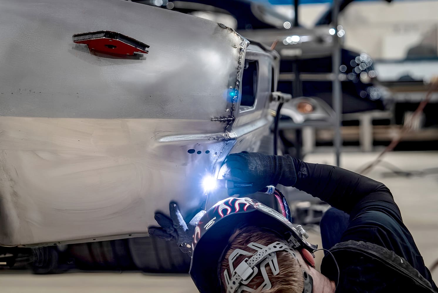 002 1968 Camaro rear quarter TIG welding patch panel sheet metal repair