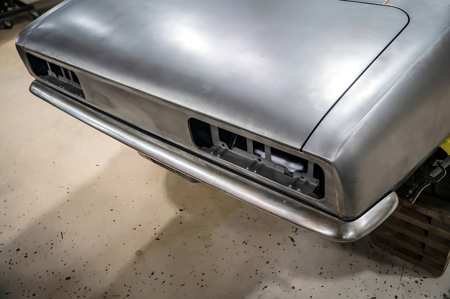 008 1968 Camaro rear body panel blended bumper smoothed factory fit