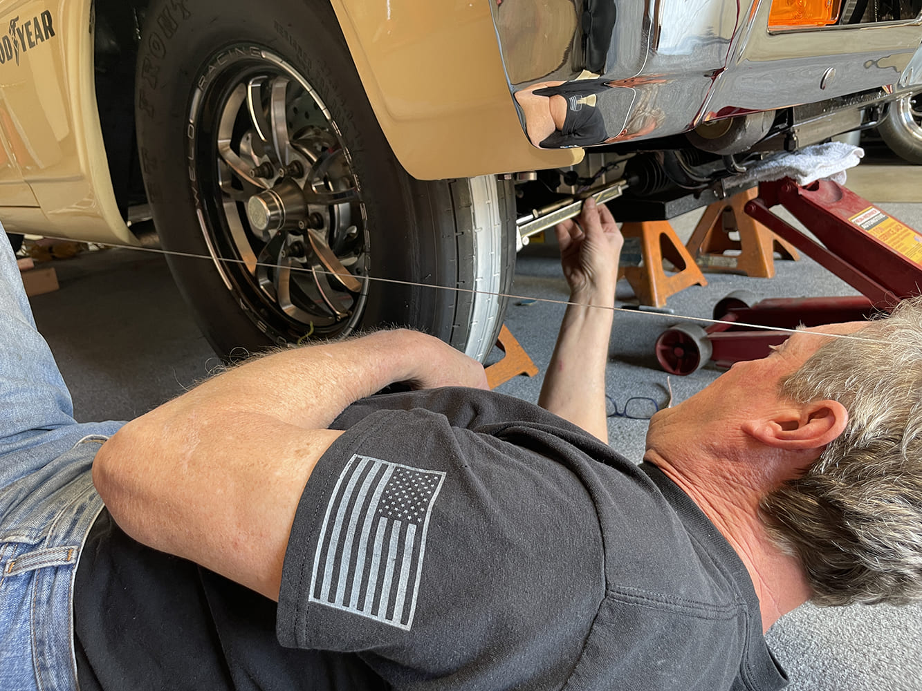 008 steering shaft detail with grommet pass through and firewall polish