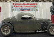 01 1936 Ford Roadster AMBR winner olive green paint Hallock windshield Halibrand wheels show quality build