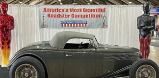 01 1936 Ford Roadster AMBR winner olive green paint Hallock windshield Halibrand wheels show quality build