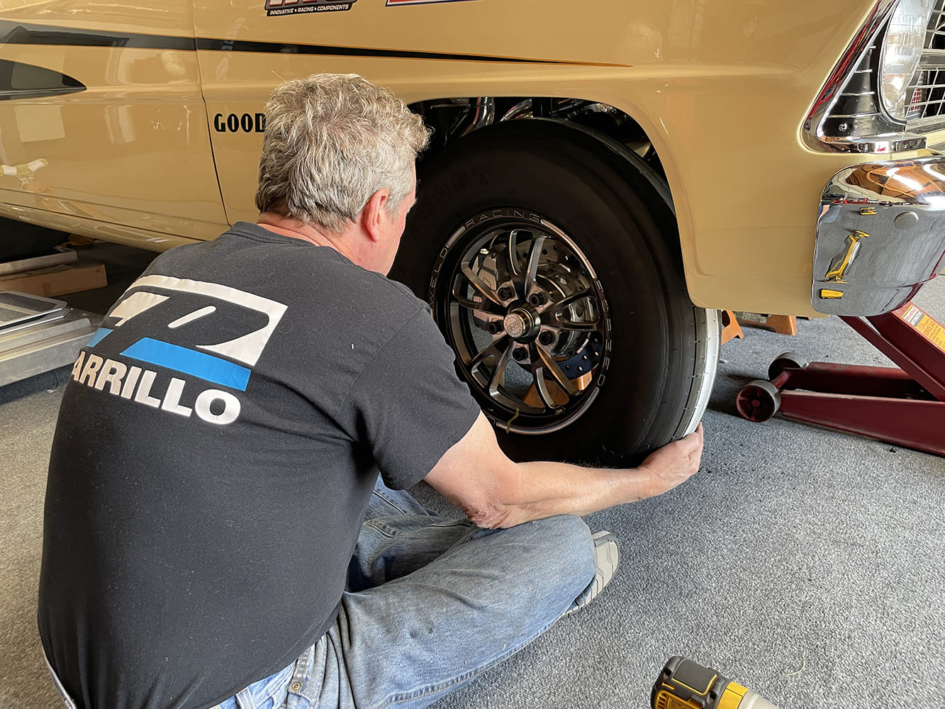 012 measuring toe at front tire using string method 1966 nova setup