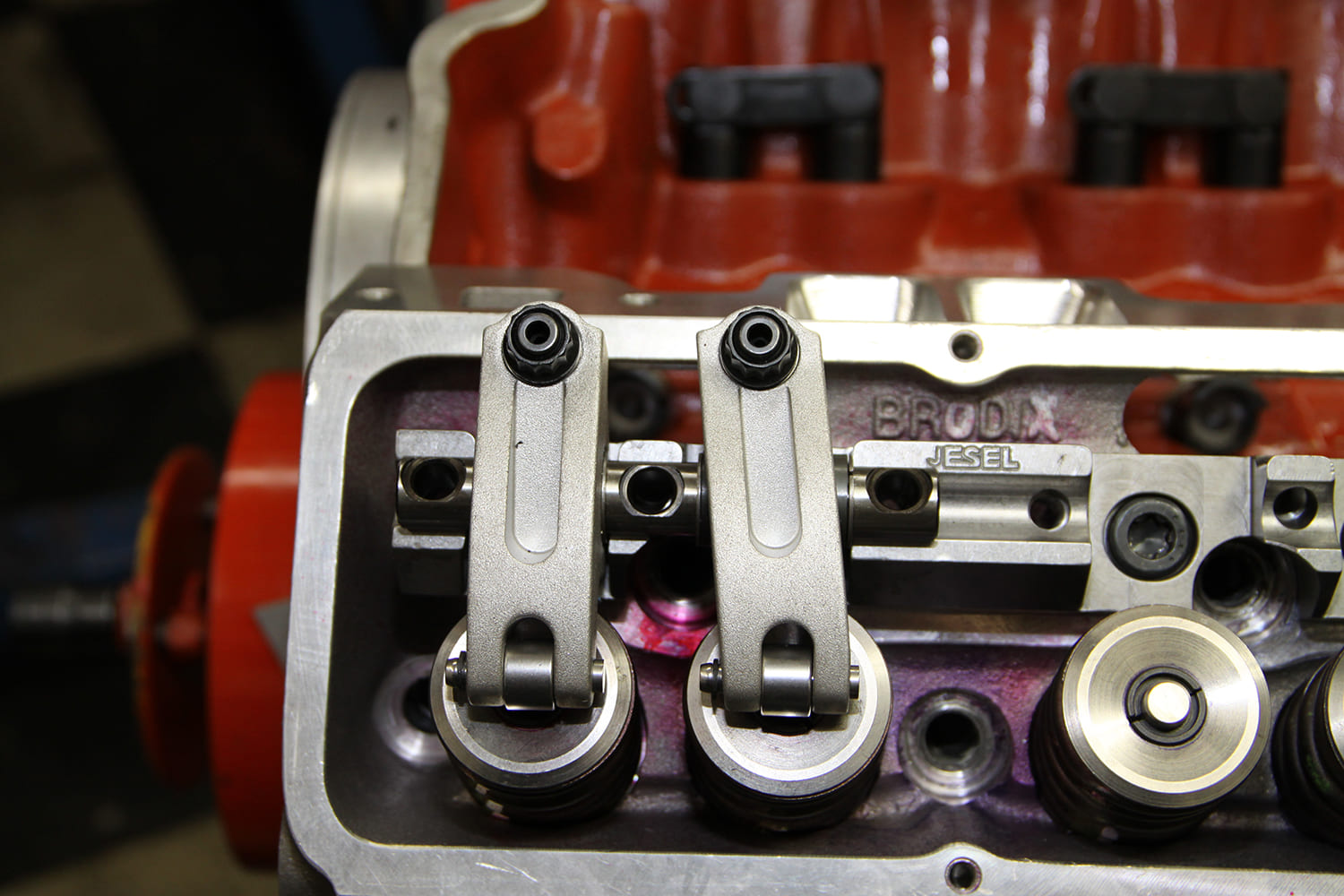 013 jesel shaft mount rocker arms brodix head shaft stand valvetrain