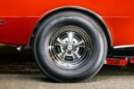 016 1968 Chevrolet Camaro rear Cragar wheel wrapped in M&H Racemaster drag slick