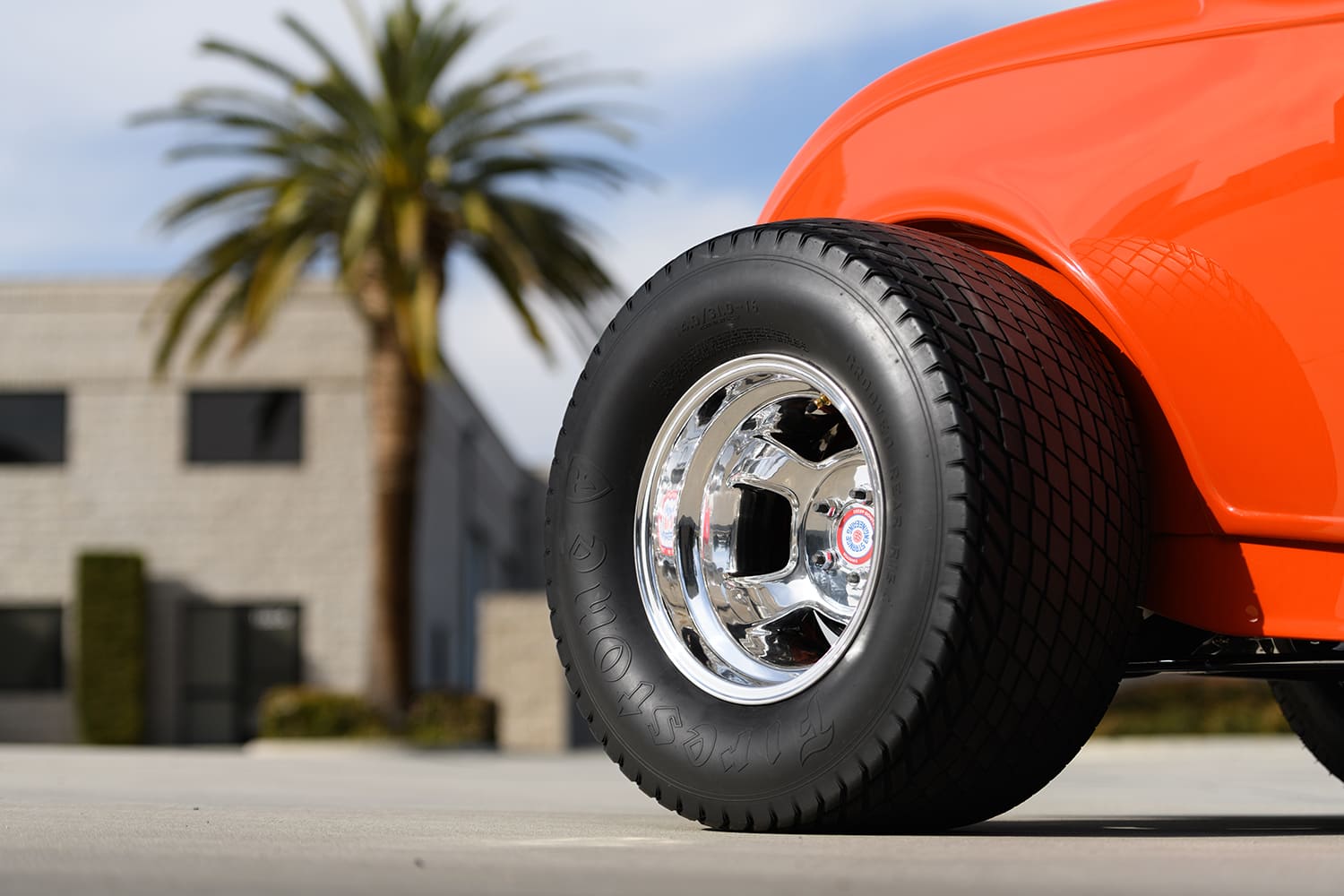 09 1932 Ford Roadster rear Firestone tire American Racing wheels drag style