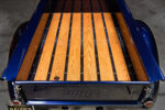 24 1941 Willys Pickup custom wood bed with satin oak planks and gloss black stainless bed strips