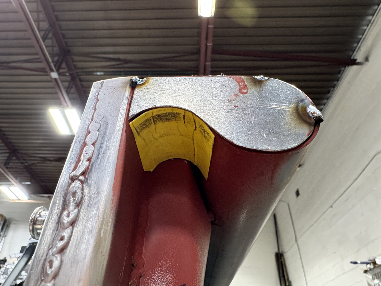 26 chevy c10 stake pocket inside view endcap primer edge fit