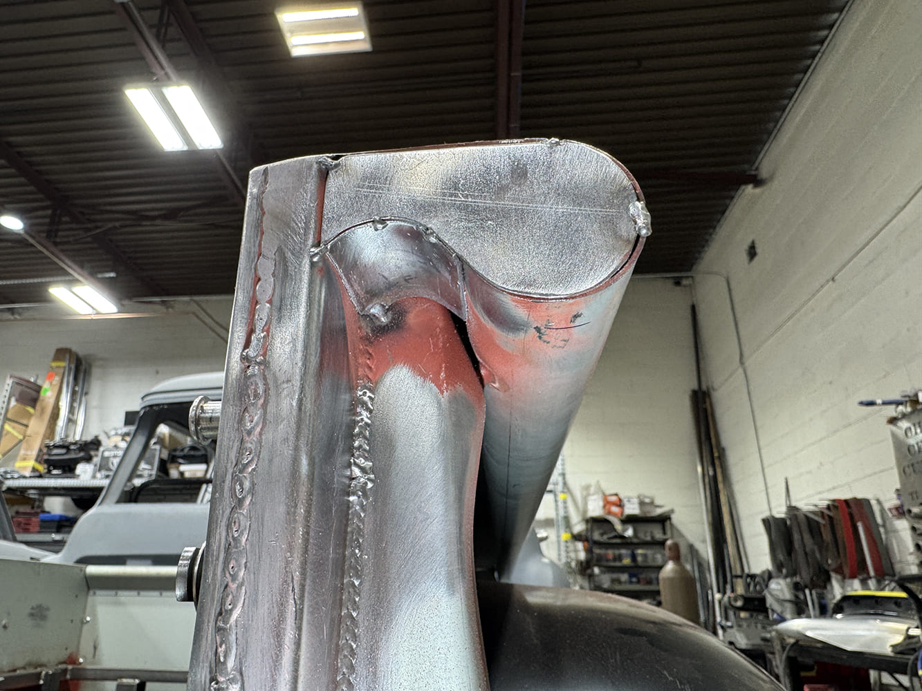 28 chevy c10 stake pocket endcap fully welded and ground smooth