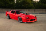 001 1988 IROC Z Camaro Pro Touring stance red paint black hood vents forged wheels