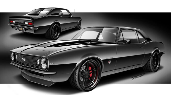 1967 Camaro Rendering by Tavis Highlander 001 concepts