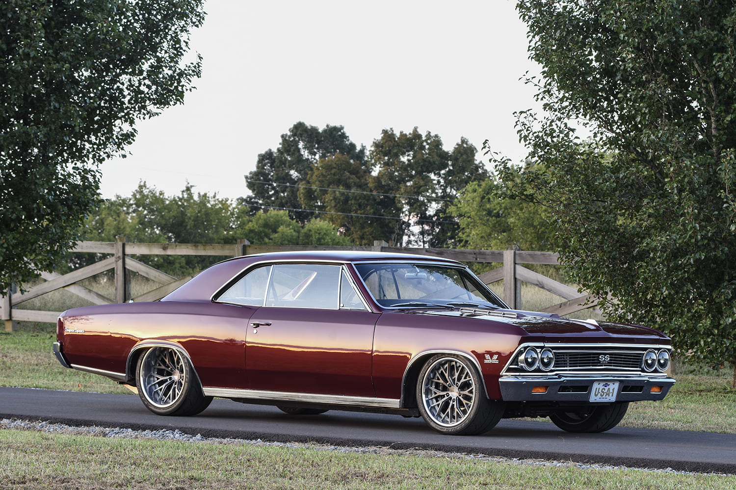003 1966 Chevelle SS performance tires lowered suspension restomod build
