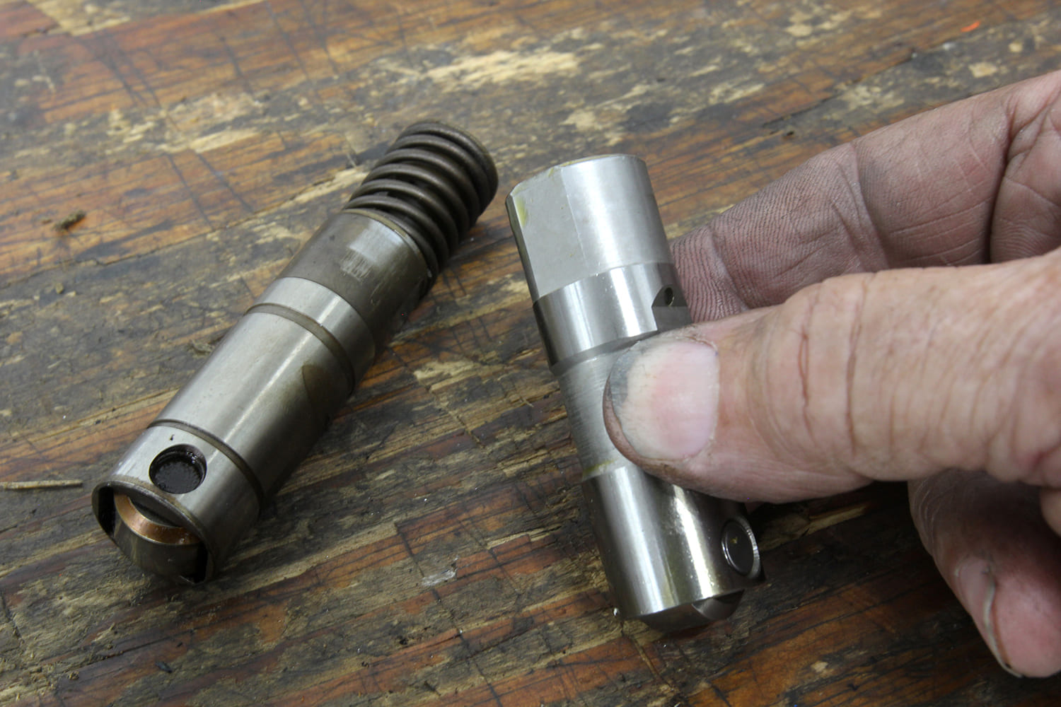 003 AFM delete cam lifter comparison DOD vs non DOD close up