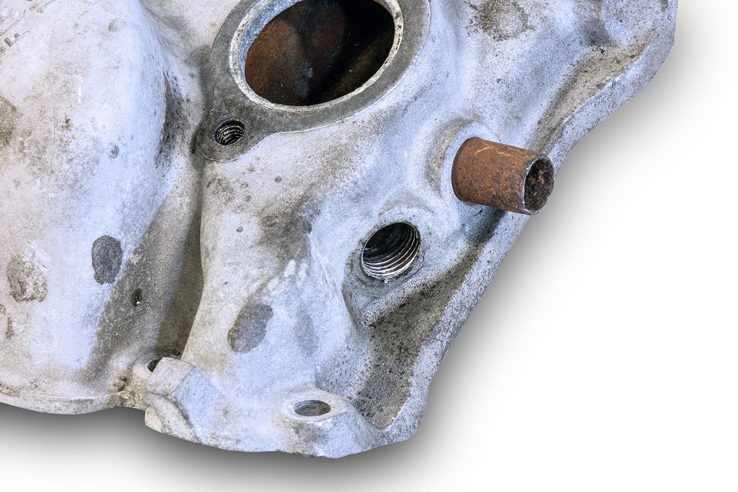 003 rusted heater hose fitting on intake manifold