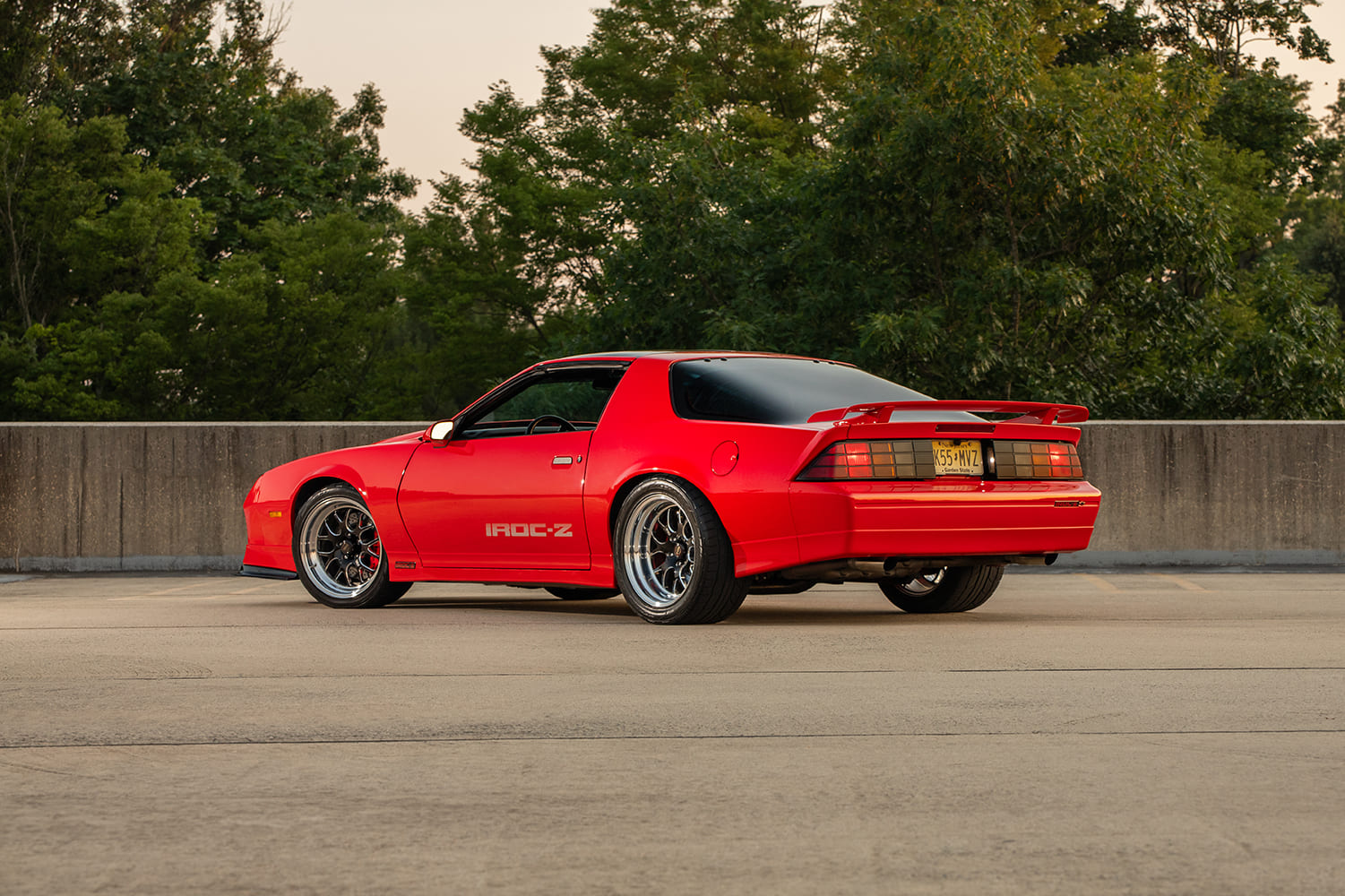 004 1988 IROC Z Camaro aggressive rear stance LED tail lights ducktail spoiler