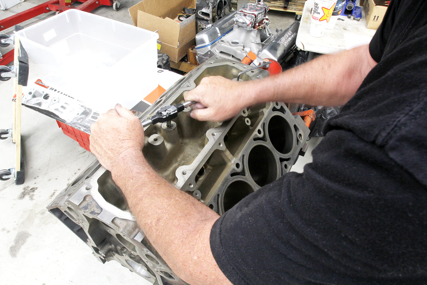 004 AFM delete LS block rethreading head bolt holes prep