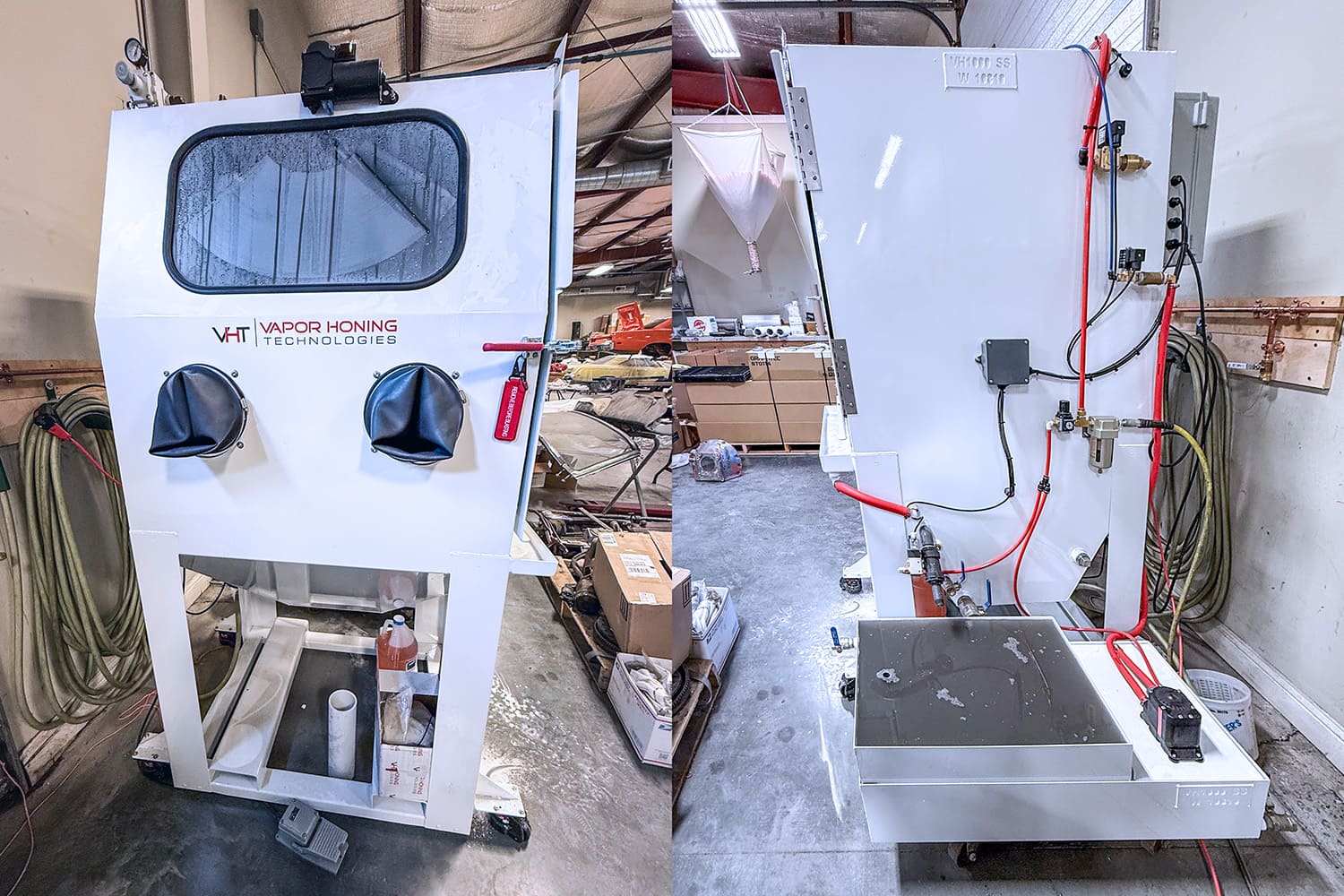 007 Vapor Honing Technologies blast cabinet exterior and controls