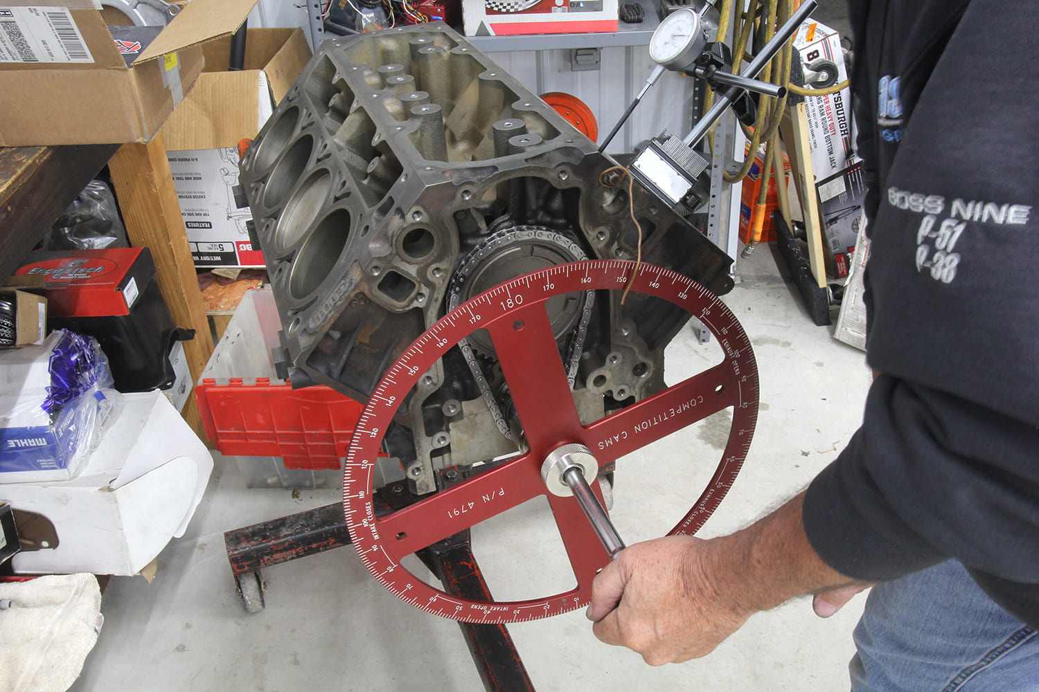 008 AFM delete cam degreeing dial indicator degree wheel setup